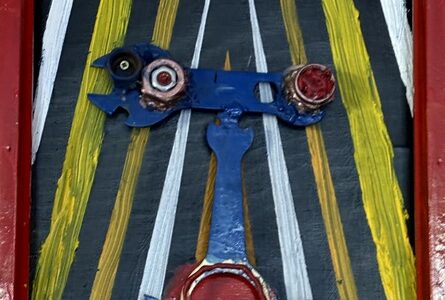 Eisen-Face im Setzrahmen