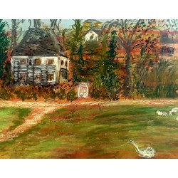 the garden house of Goethe in autum