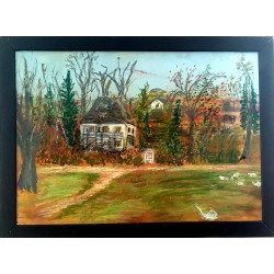 the garden house of Goethe in autum