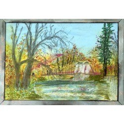 An der Schaukelbruecke im Goethepark Weimar