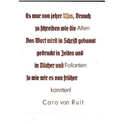 Spruch in Faktura